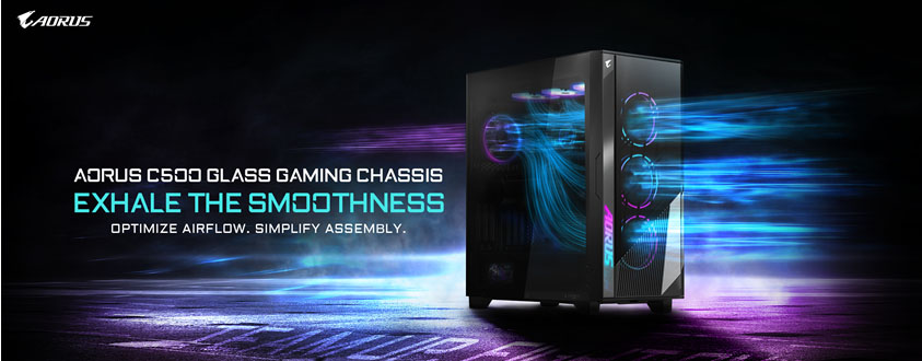 GIGABYTE trình làng thùng máy chơi game mới – AORUS C500 GLASS